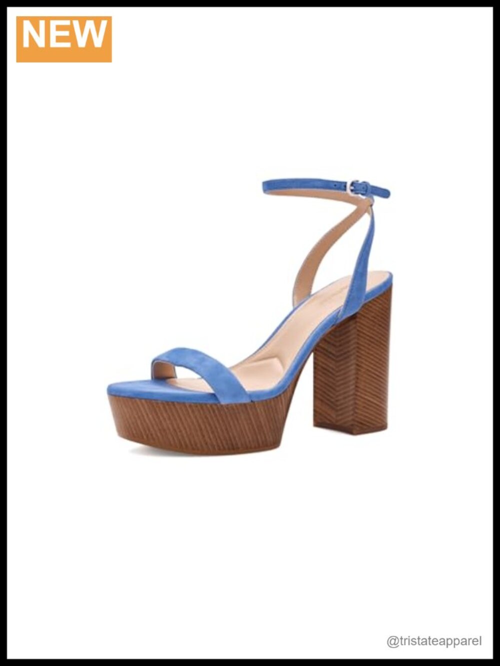 Platform Block Heel Ankle Strap Sandal Leather PillowTech Comfort